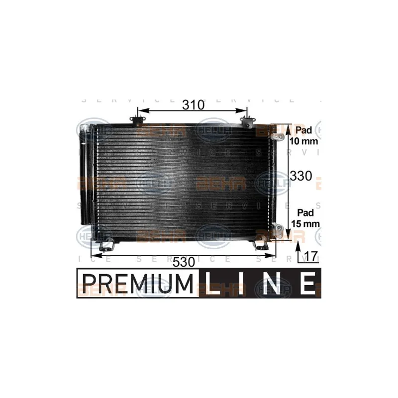 Condenseur, climatisation HELLA 8FC 351 300-261