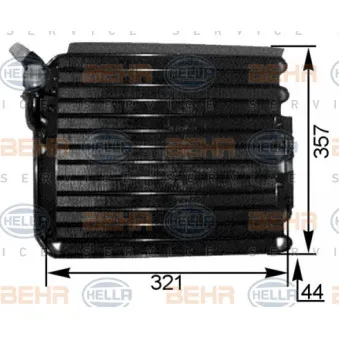 Condenseur, climatisation HELLA 8FC 351 300-681