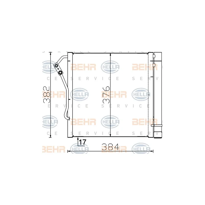 Condenseur, climatisation HELLA 8FC 351 301-274