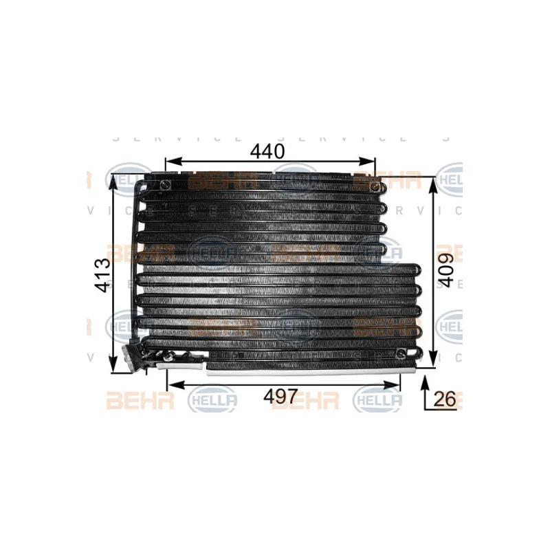 Condenseur, climatisation HELLA 8FC 351 301-311