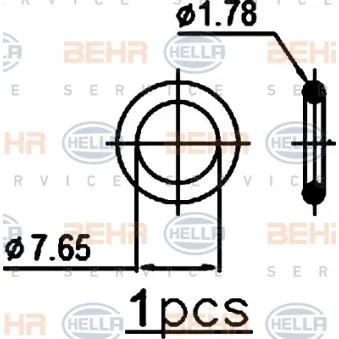 Condenseur, climatisation HELLA 8FC 351 301-634