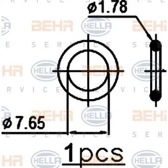 Condenseur, climatisation HELLA 8FC 351 301-751