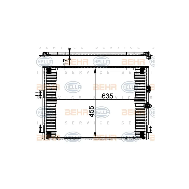 Condenseur, climatisation HELLA 8FC 351 302-071