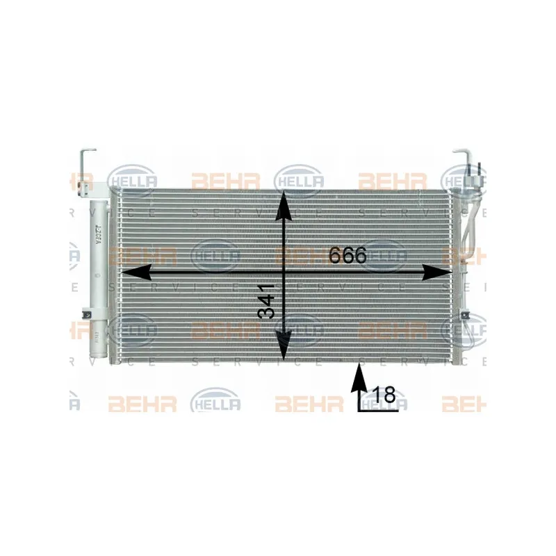 Condenseur, climatisation HELLA 8FC 351 302-331