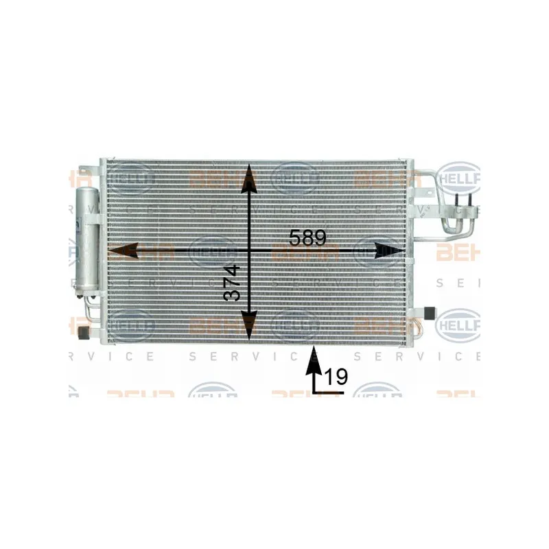 Condenseur, climatisation HELLA 8FC 351 302-361