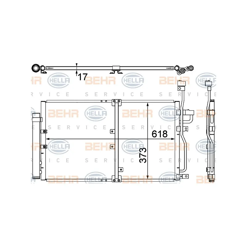 Condenseur, climatisation HELLA 8FC 351 304-771