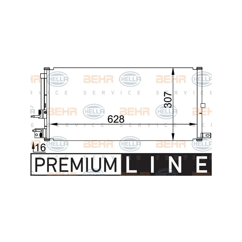 Condenseur, climatisation HELLA 8FC 351 318-401