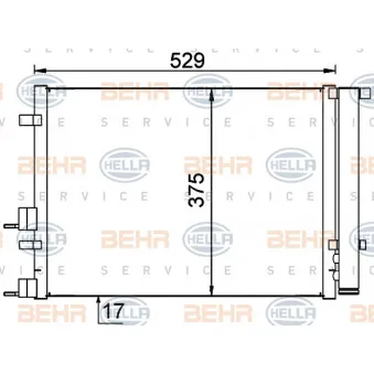 Condenseur, climatisation HELLA 8FC 351 318-671