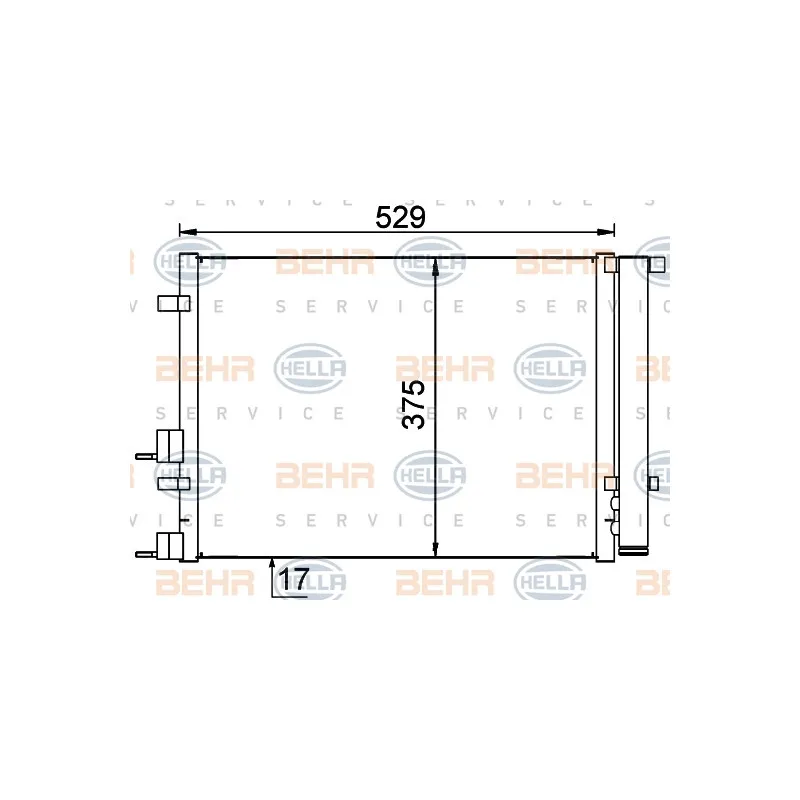 Condenseur, climatisation HELLA 8FC 351 318-671