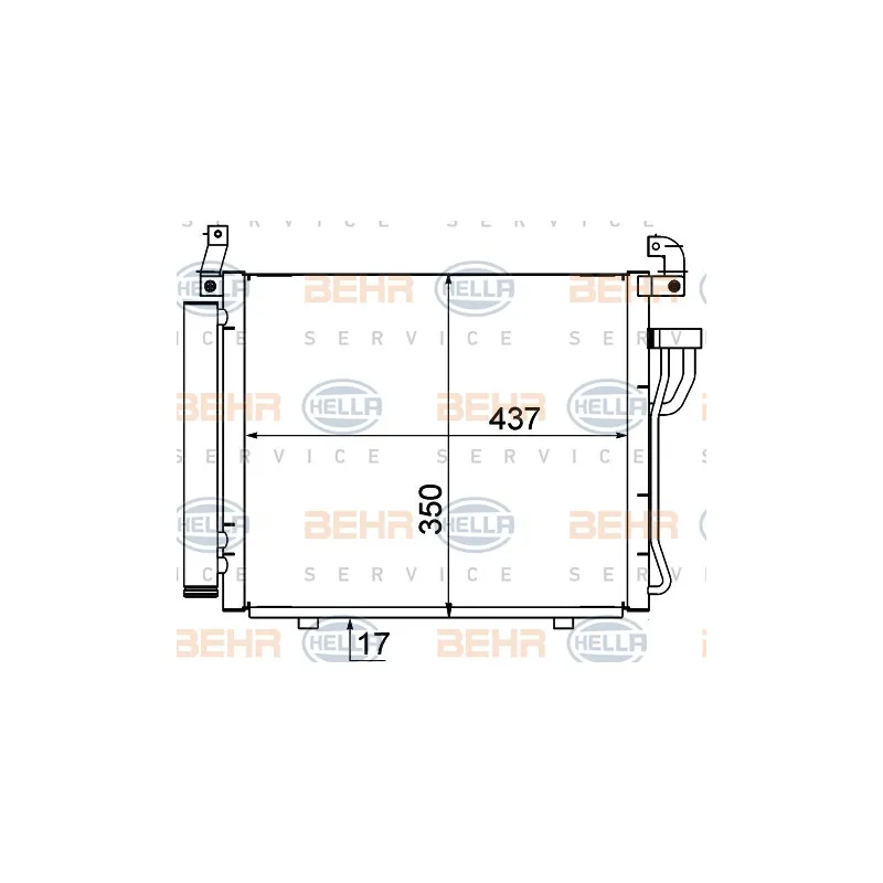 Condenseur, climatisation HELLA 8FC 351 318-761