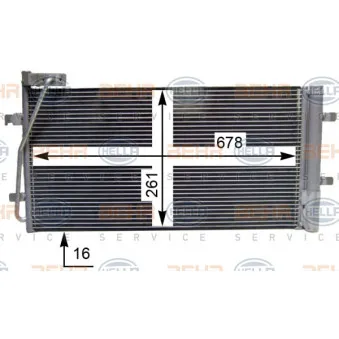 Condenseur, climatisation HELLA 8FC 351 344-261