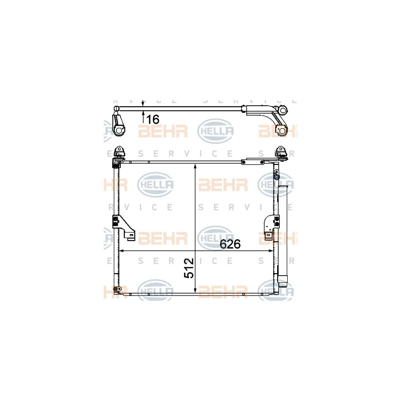 Condenseur, climatisation HELLA 8FC 351 344-564