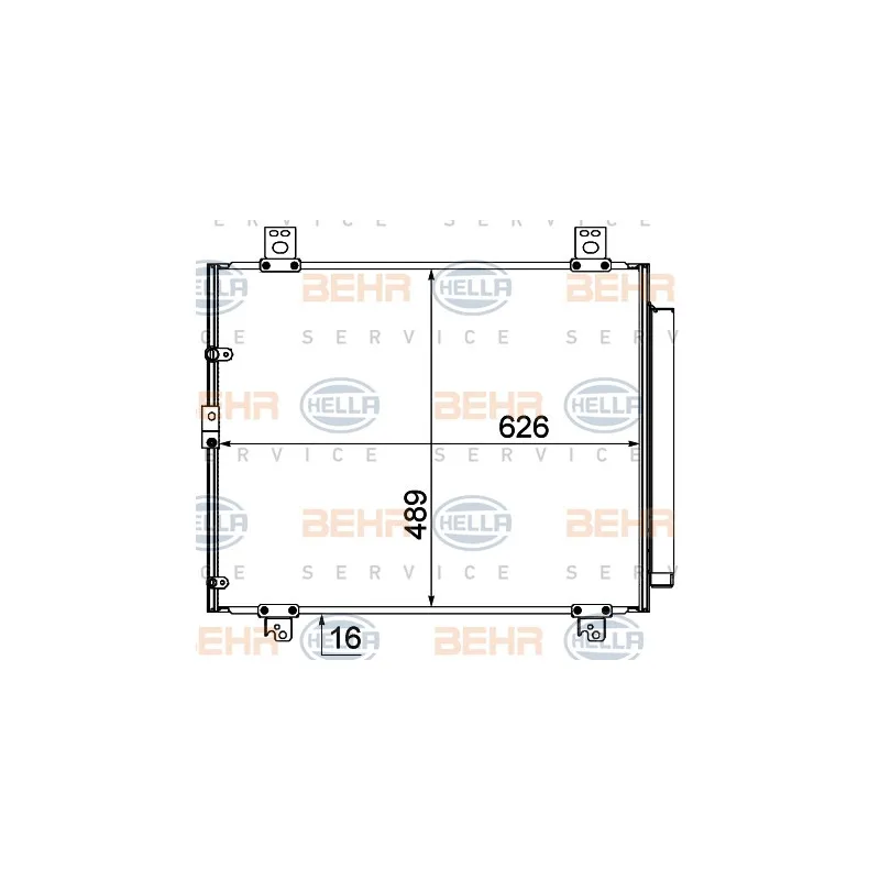 Condenseur, climatisation HELLA 8FC 351 344-614