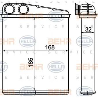 Système de chauffage HELLA 8FH 351 000-551