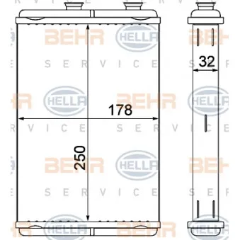 Système de chauffage HELLA 8FH 351 000-581