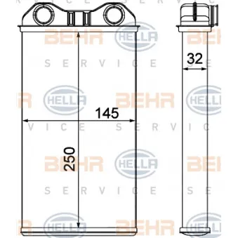 Système de chauffage HELLA 8FH 351 000-621