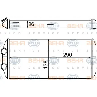 Système de chauffage HELLA 8FH 351 000-631