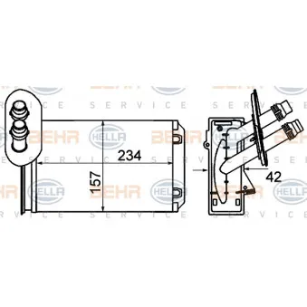 Système de chauffage HELLA 8FH 351 001-621