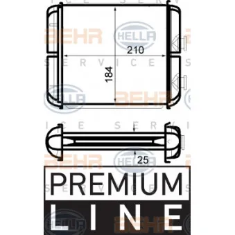 Système de chauffage HELLA 8FH 351 024-271