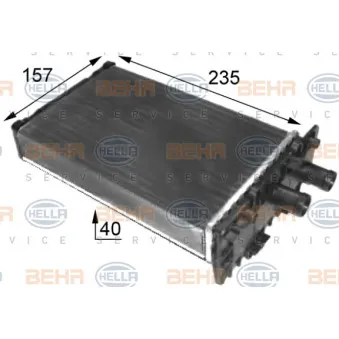 Système de chauffage HELLA 8FH 351 024-431