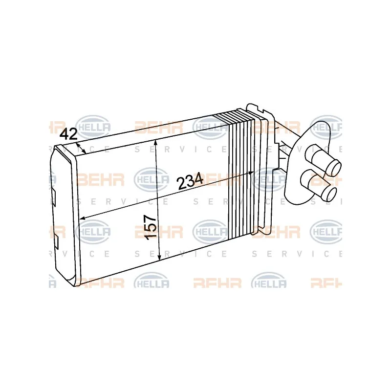 Système de chauffage HELLA 8FH 351 308-741