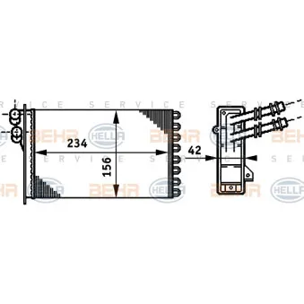 Système de chauffage HELLA 8FH 351 311-021