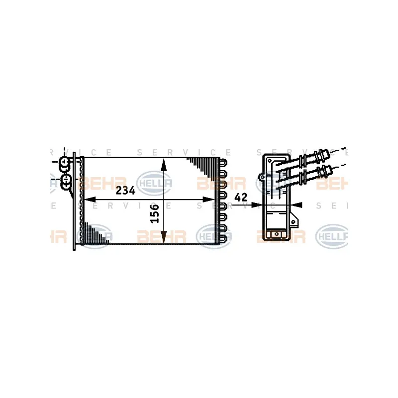 Système de chauffage HELLA 8FH 351 311-021