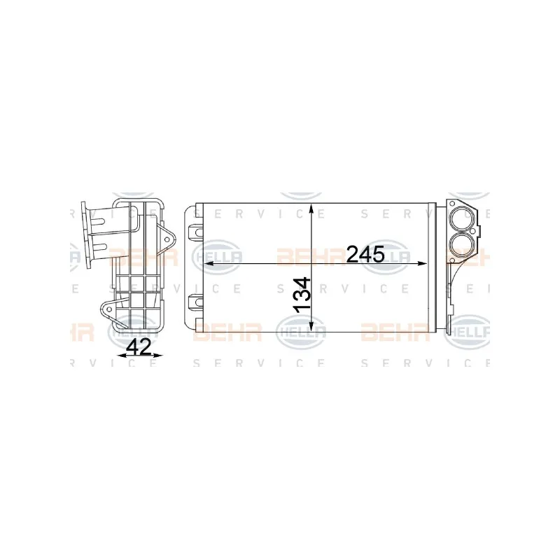 Système de chauffage HELLA 8FH 351 311-344