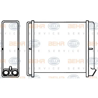 Système de chauffage HELLA 8FH 351 313-671