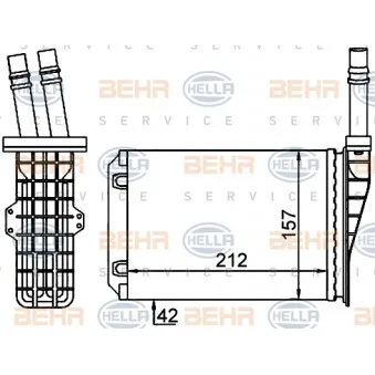 Système de chauffage HELLA 8FH 351 316-534