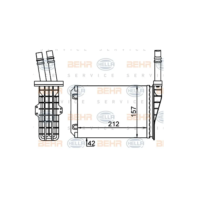 Système de chauffage HELLA 8FH 351 316-534