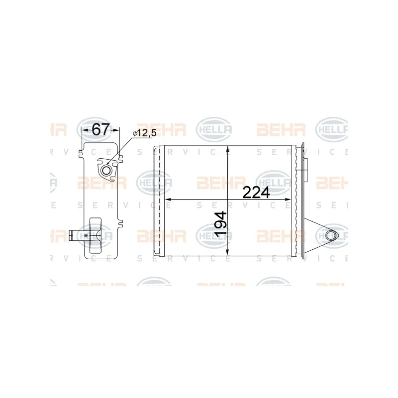 Système de chauffage HELLA 8FH 351 331-364