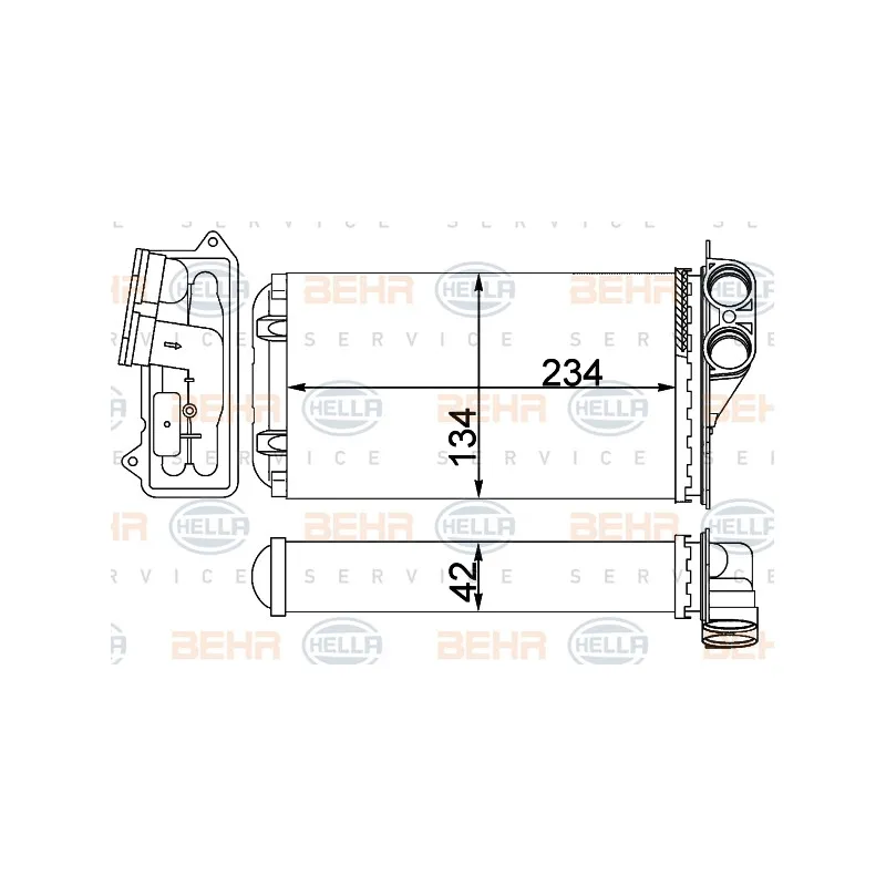 Système de chauffage HELLA 8FH 351 331-424