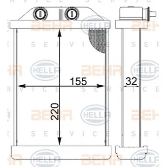 Système de chauffage HELLA 8FH 351 331-444