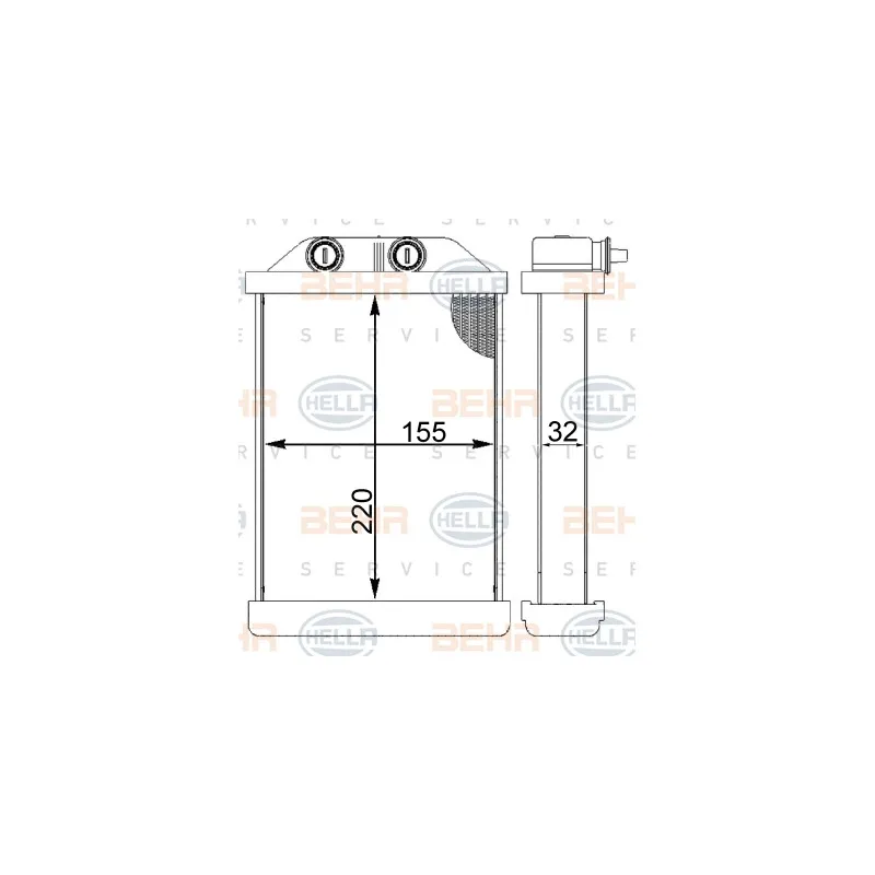 Système de chauffage HELLA 8FH 351 331-444