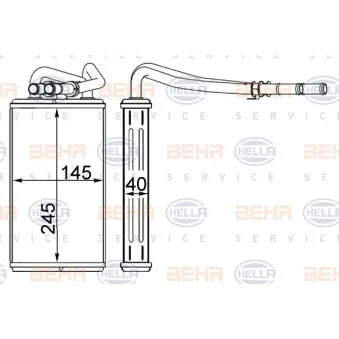 Système de chauffage HELLA 8FH 351 333-004