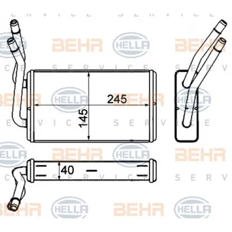 Système de chauffage HELLA 8FH 351 333-034