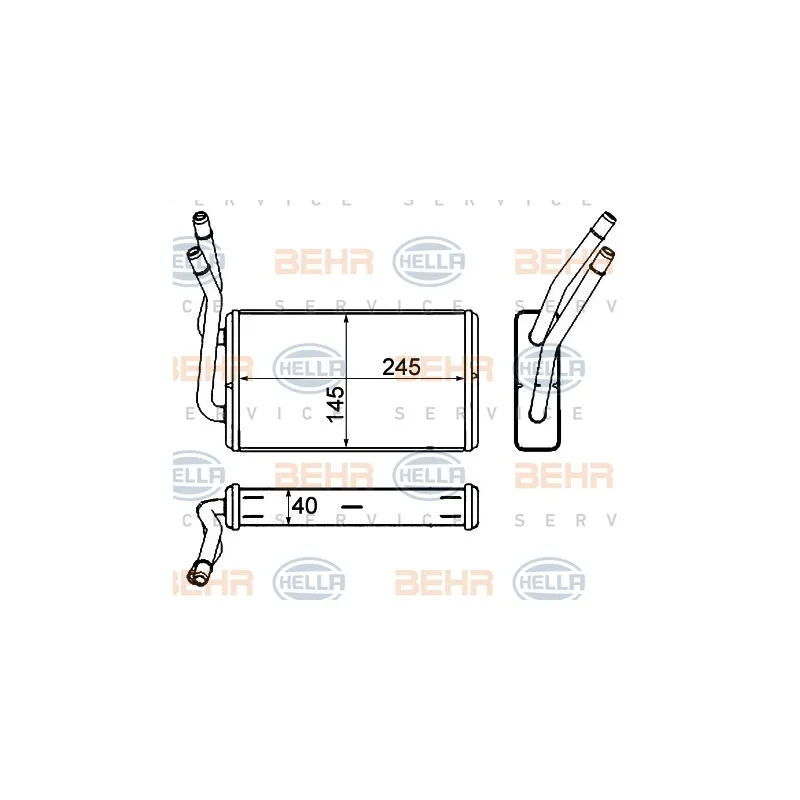 Système de chauffage HELLA 8FH 351 333-034