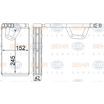 Système de chauffage HELLA 8FH 351 333-094