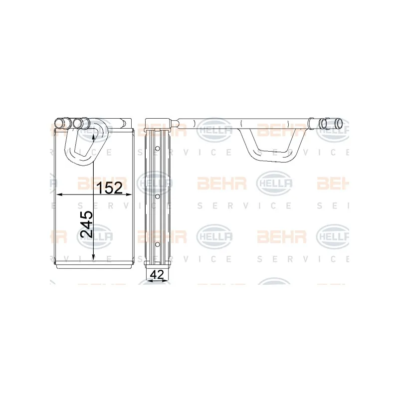 Système de chauffage HELLA 8FH 351 333-094