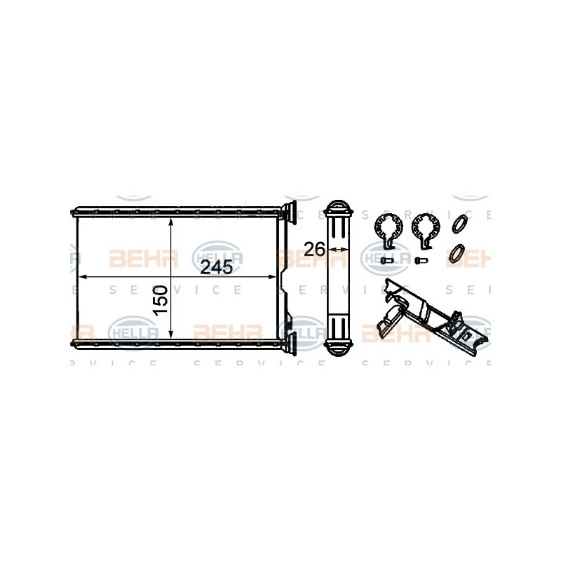 Système de chauffage HELLA 8FH 351 333-224