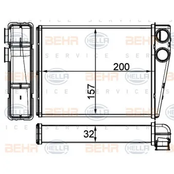 Système de chauffage HELLA 8FH 351 511-744