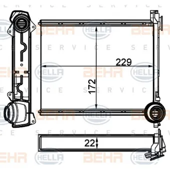 Système de chauffage HELLA 8FH 351 511-754