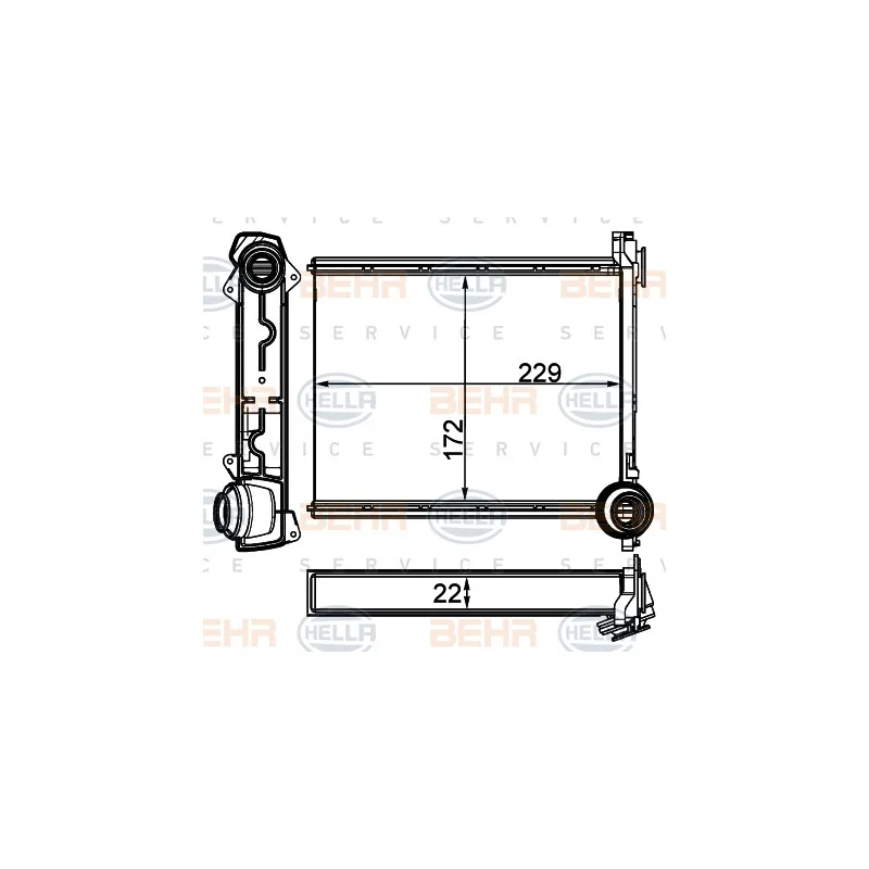 Système de chauffage HELLA 8FH 351 511-754