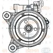 Compresseur, climatisation HELLA 8FK 351 007-251 - Visuel 1