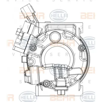 Compresseur, climatisation HELLA 8FK 351 008-061