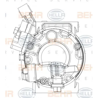 Compresseur, climatisation HELLA 8FK 351 008-101