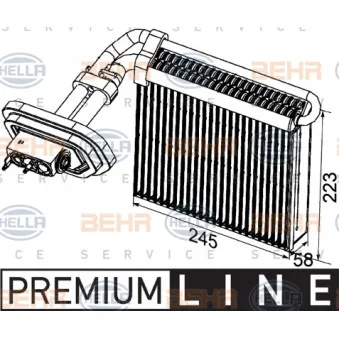 Evaporateur climatisation HELLA 8FV 351 330-791