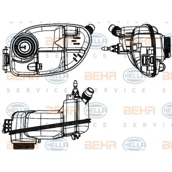 Vase d'expansion, liquide de refroidissement HELLA 8MA 376 731-604