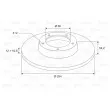 Jeu de 2 disques de frein arrière VALEO 186225 - Visuel 2